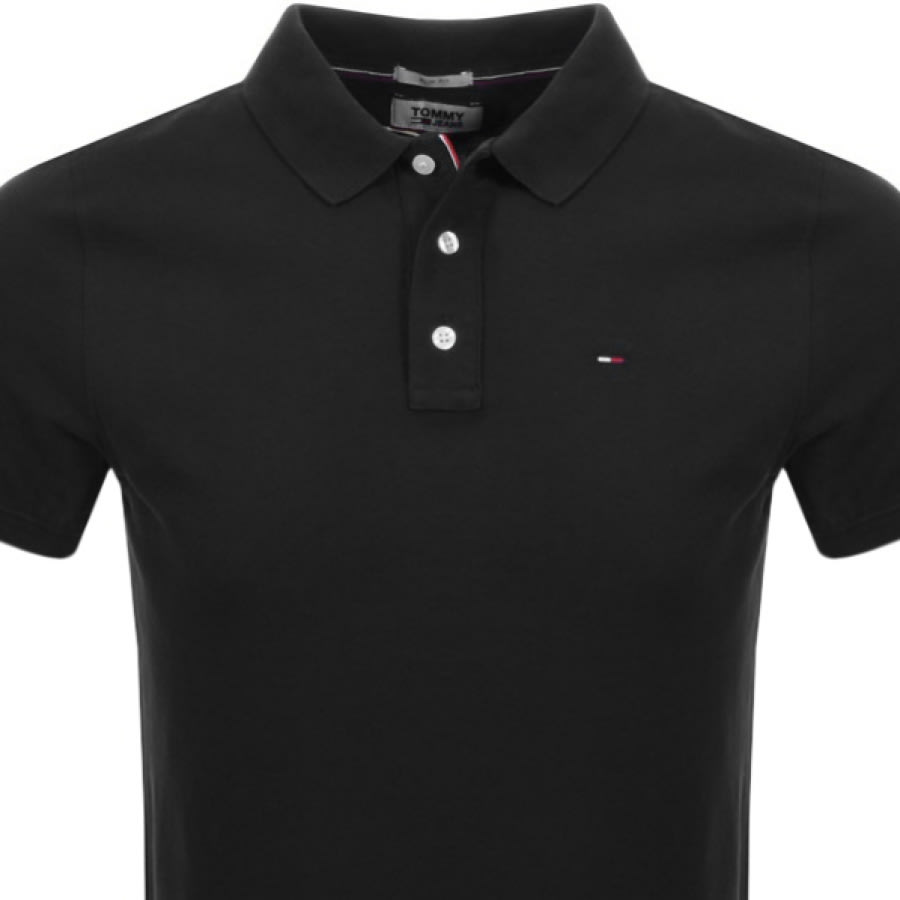 Alternative Image for ProductTommy Jeans Slim Fit Polo Shirt Black2